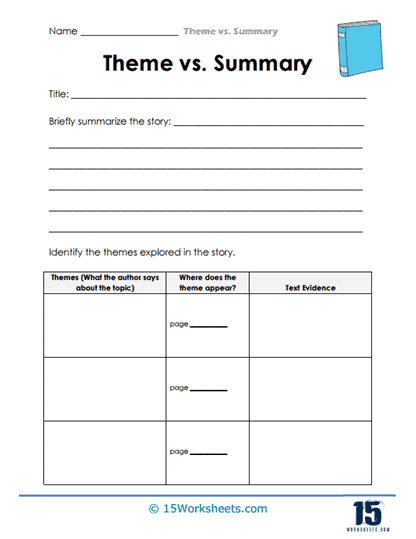Theme Tracker Pro Worksheet
