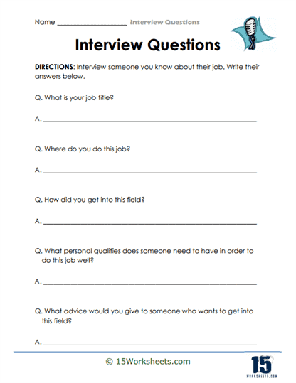 Career Interview Worksheet