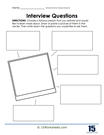 Questions for Someone You Admire Worksheet