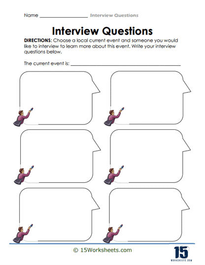 Current Event Interview Worksheet