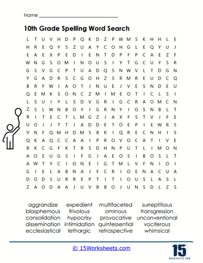 Hidden Lexicon Worksheet