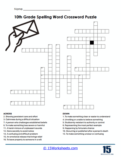 Clue Crossing Worksheet