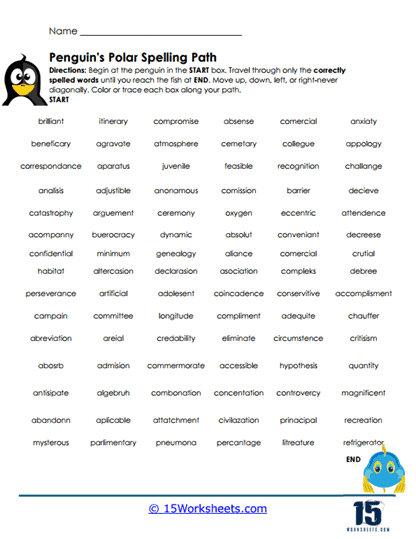 Polar Path Worksheet