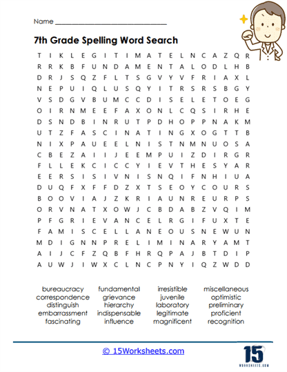 Hidden Vocabulary Worksheet