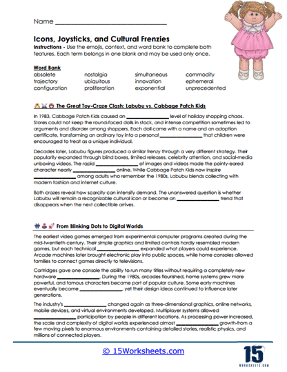 Culture Timeline Worksheet