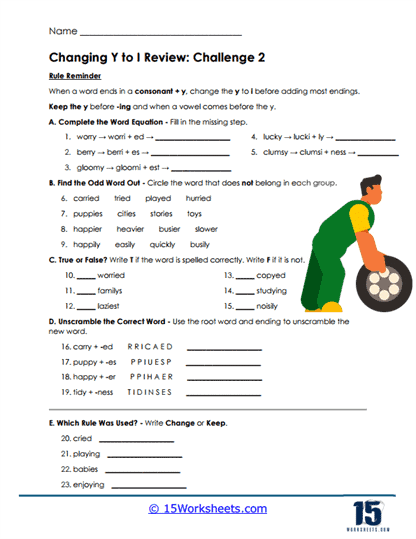 Rule Challenge Worksheet