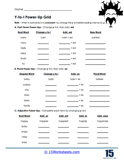 Power Grid Worksheet
