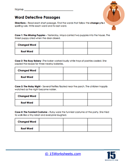 Word Detectives Worksheet