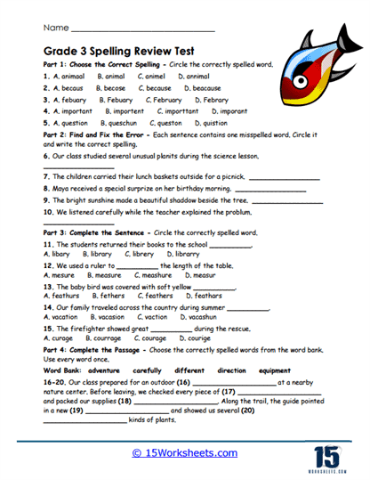 Third Challenge Worksheet